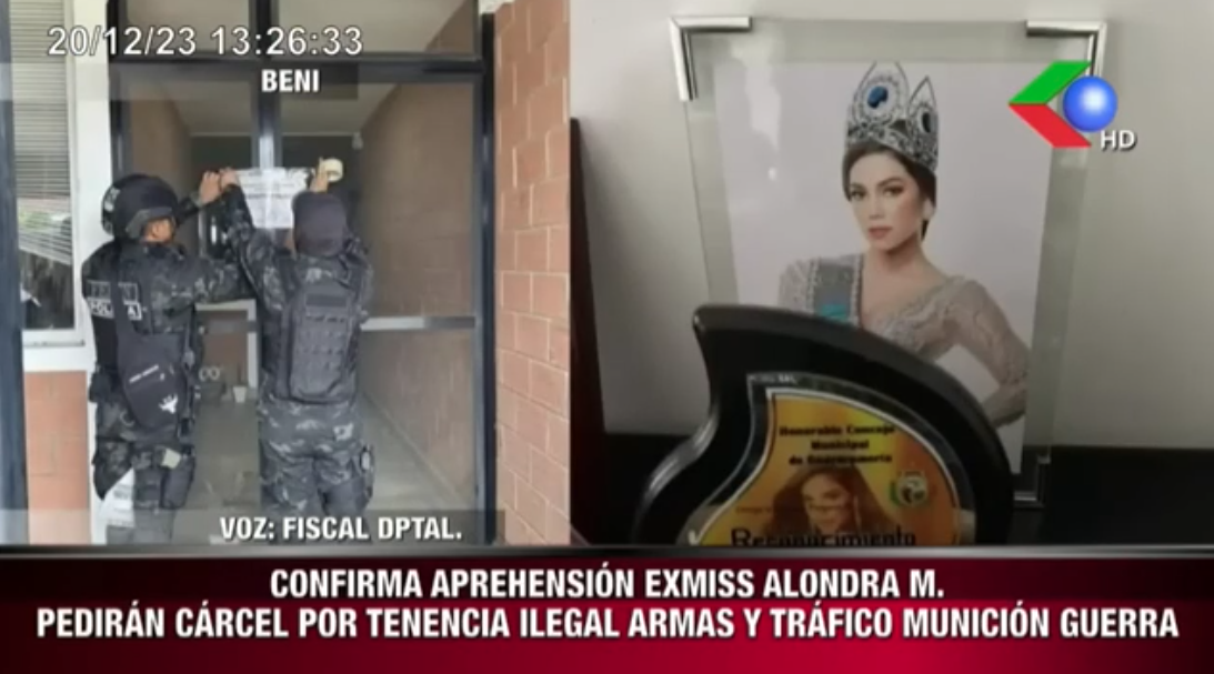 Former Miss Bolivia 22 Arrested For Arms Trafficking Could Be Tied