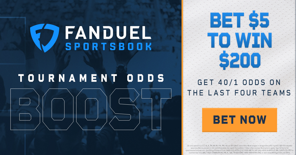 Take FanDuel Sportsbook's Incredible 401 Odds Boost for the Final Four