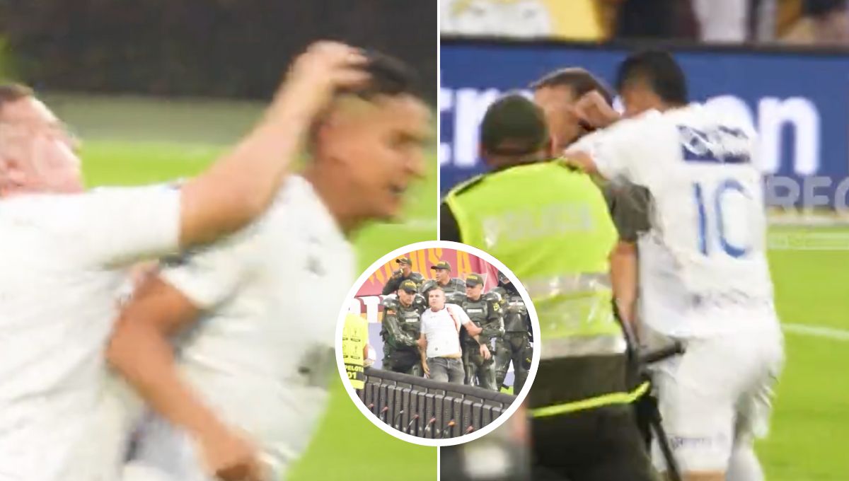 Colombian Soccer Fan Attacks Player On Field, Gets Chased Down And