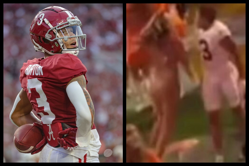 Alabama WR Burton Allegedly Struck Female Tennessee Fan Postgame