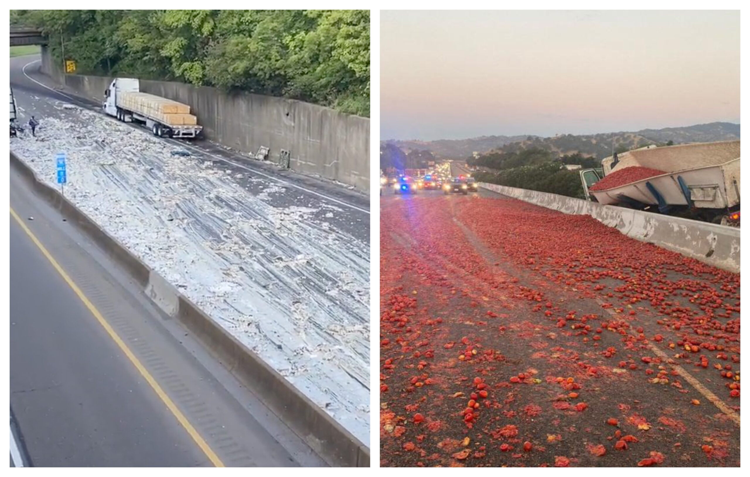 Alfredo Sauce & Tomato Spills Strike US Highways With Delicious Delays