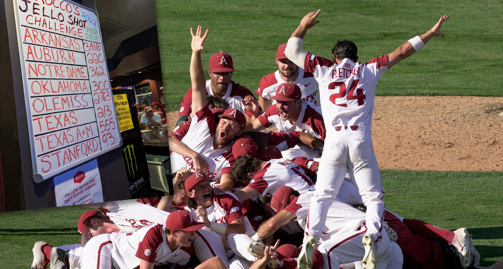 Arkansas Fans Set A New Jello Shot College World Series Record OutKick