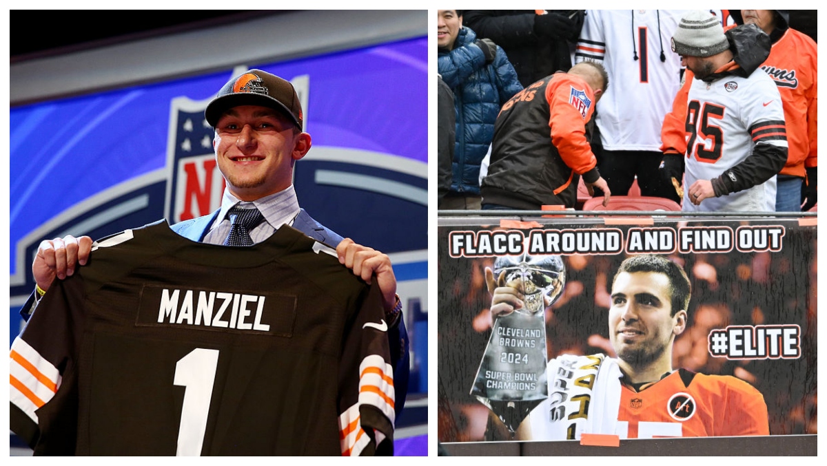 Browns Fans Were Allowed To Trade In Old Quarterback Jerseys Last Night ...