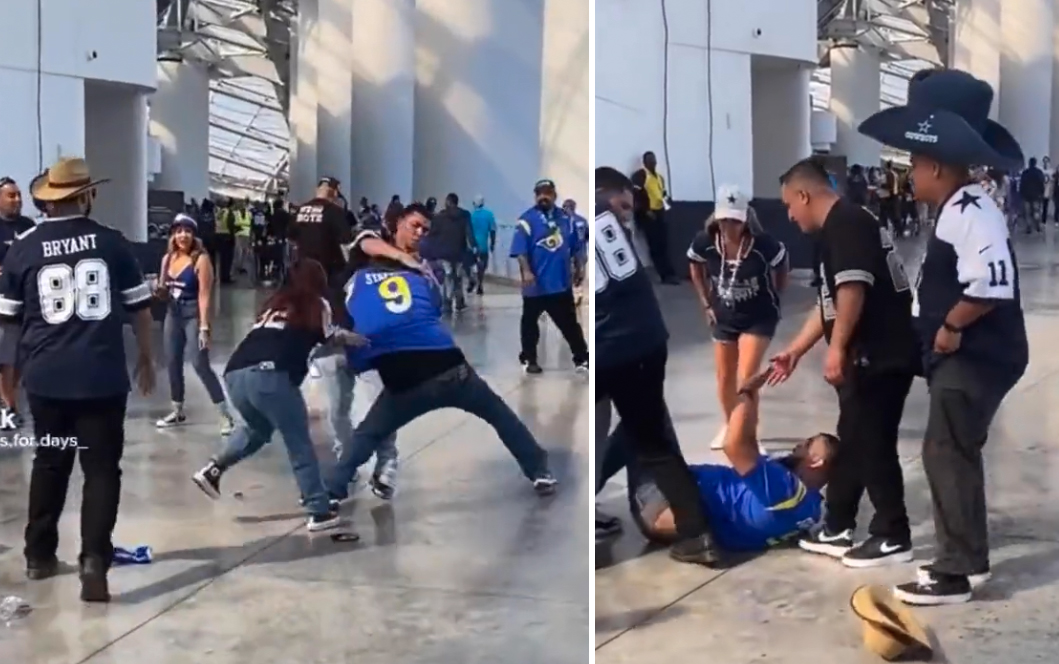 CowboysRams Fan Fight Was Rather Sloppy OutKick