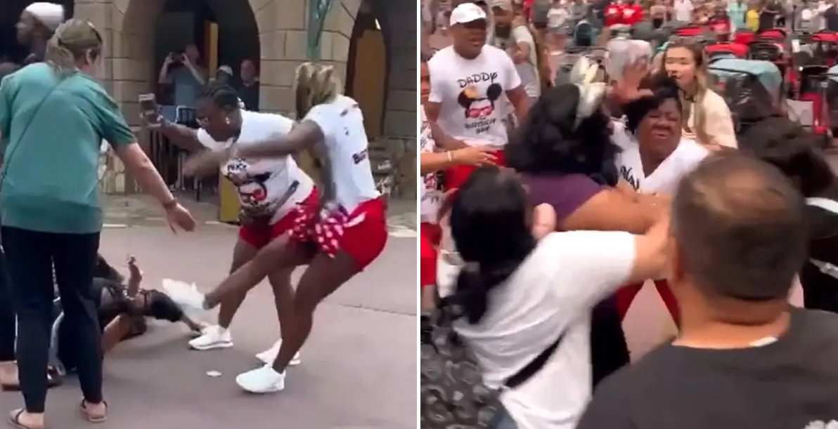 A Vintage Disney World Street Brawl Breaks Out As America Officially