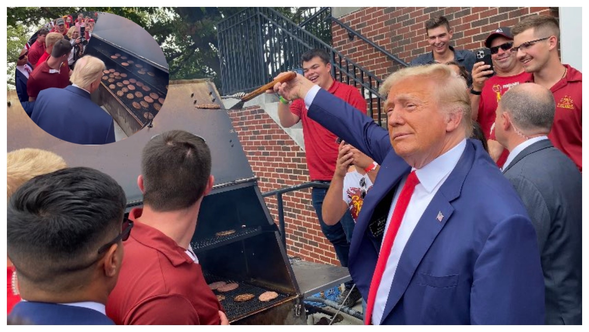 Donald Trump Spent The Day Partying At An Iowa State Frat House OutKick