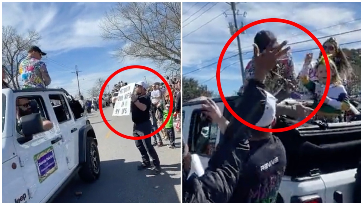 UFC fighter Dustin Poirier slaps heckler at Mardi Gras parade over sign  disrespecting wife