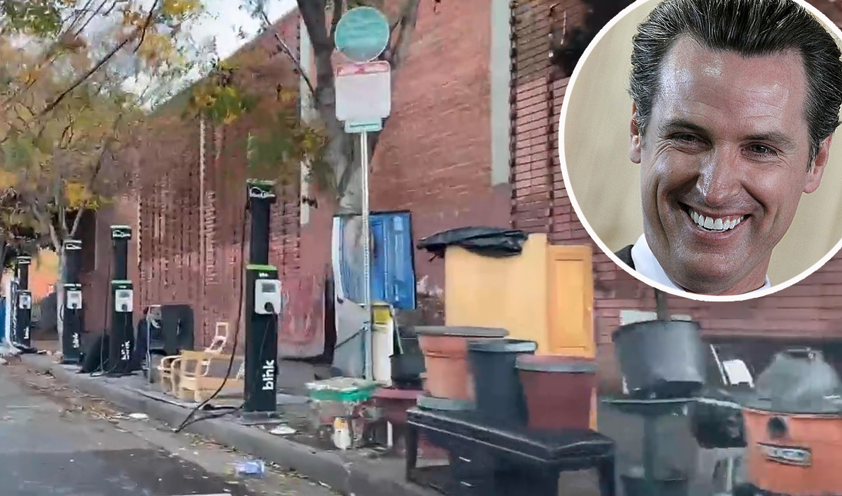 The Homeless Own Los Angeles EV Charging Station Turf