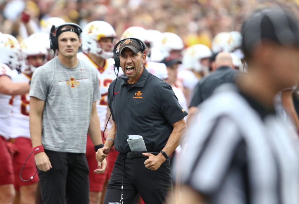 Matt Campbell Calls Timeout Just To Yell At Refs, Proceeds To Lose Mind