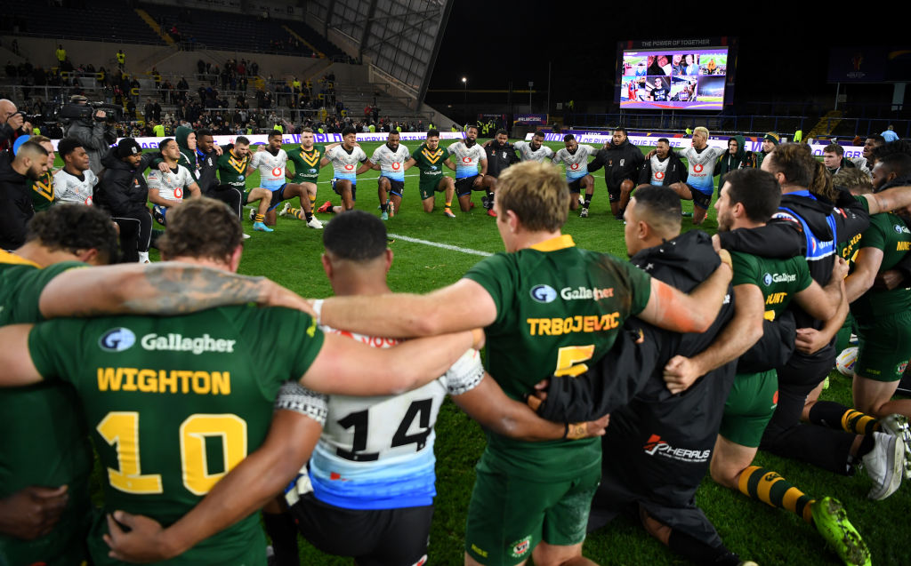 Video: Australia, Fiji Rugby Players Share Post-Match Prayer; Sing ...