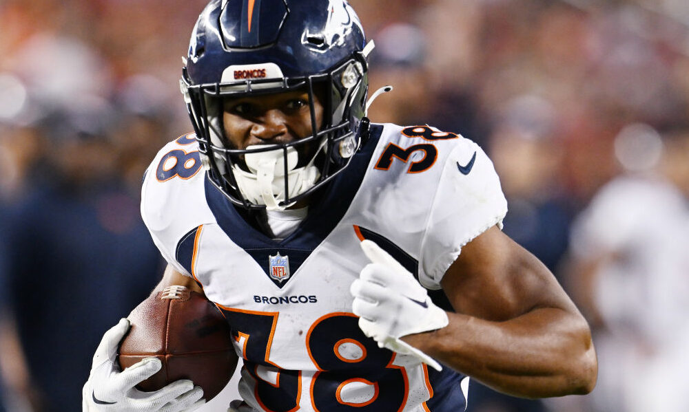 TD OF THE WEEK: Broncos RB Jaleel McLaughlin Scores Juggling, Behind ...