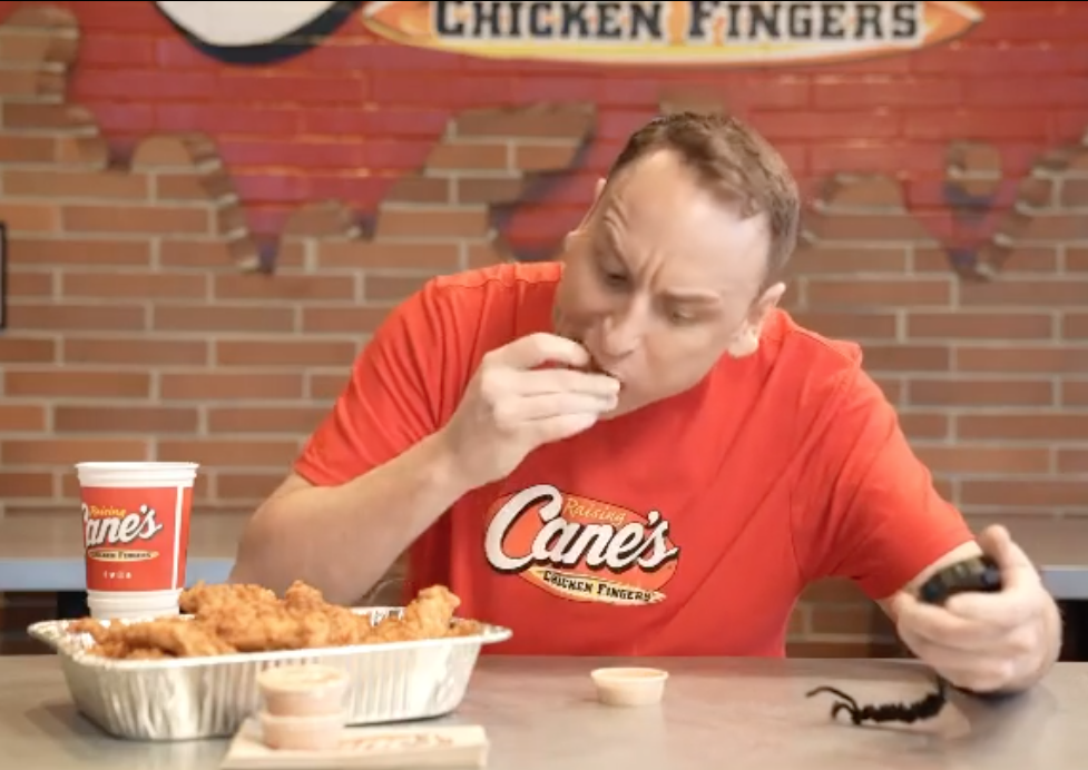 Joey Chestnut Keeps Winning, Sets Raising Cane's Chicken Finger R