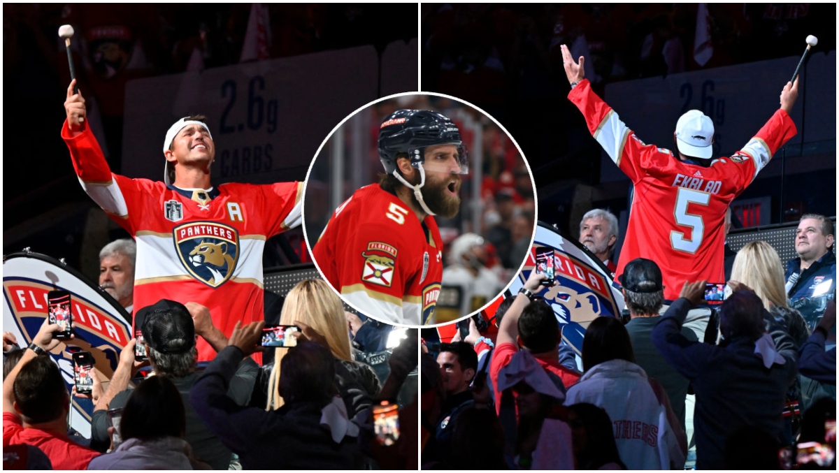 Brooks Koepka Wears Ekblad Jersey Despite Calling Him A 'Traffic Cone