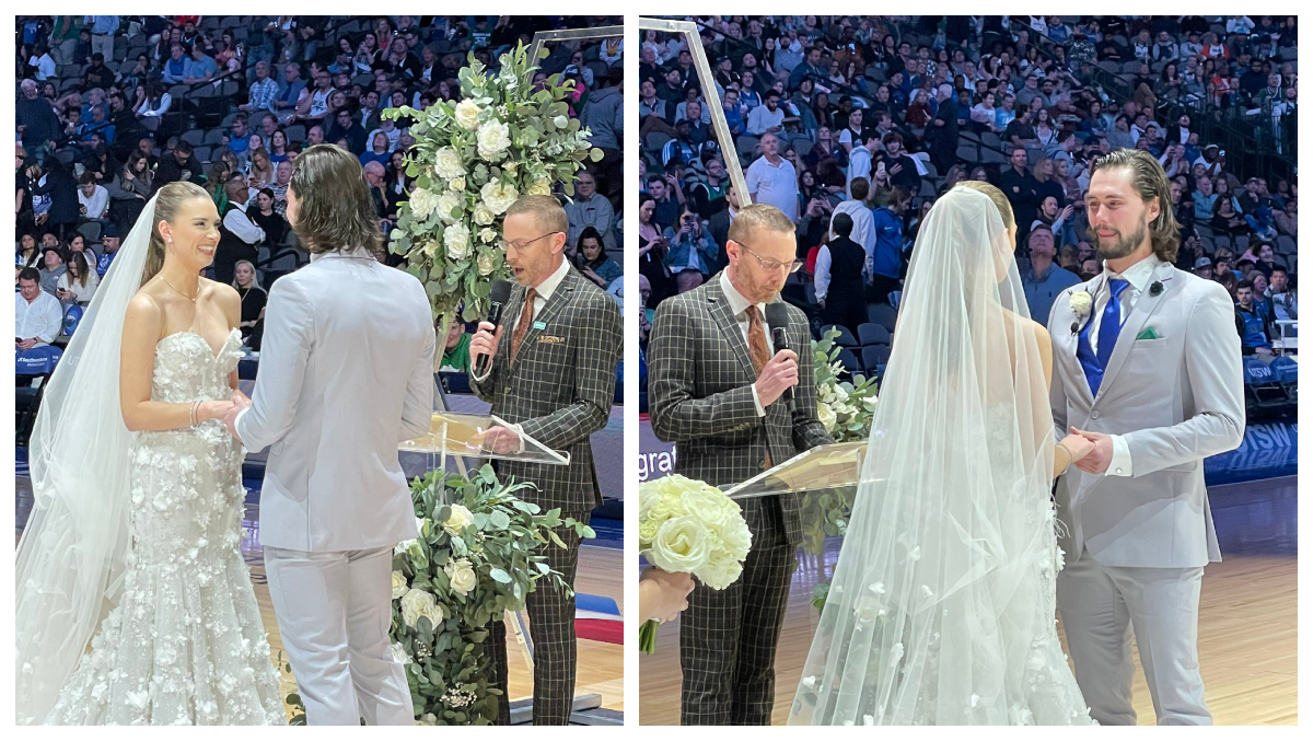Cool Or Cringe? Mavericks Fans Get Married At Halftime