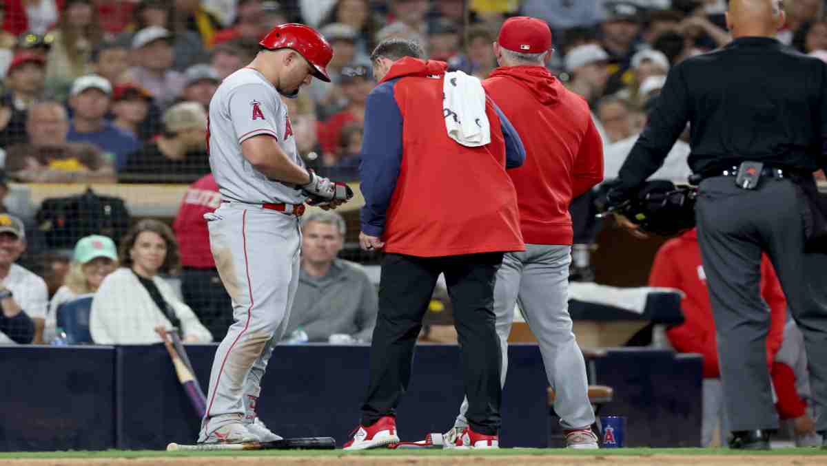 Mike Trout Leaves Game With Wrist Injury, Awaits Test Results: 'It ...