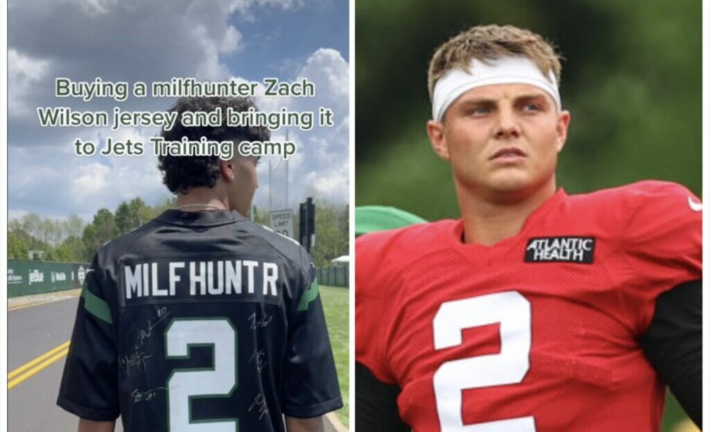 Jets Fan Wears 'Milf Hunter' Jersey To Training Camp - outkick | OutKick