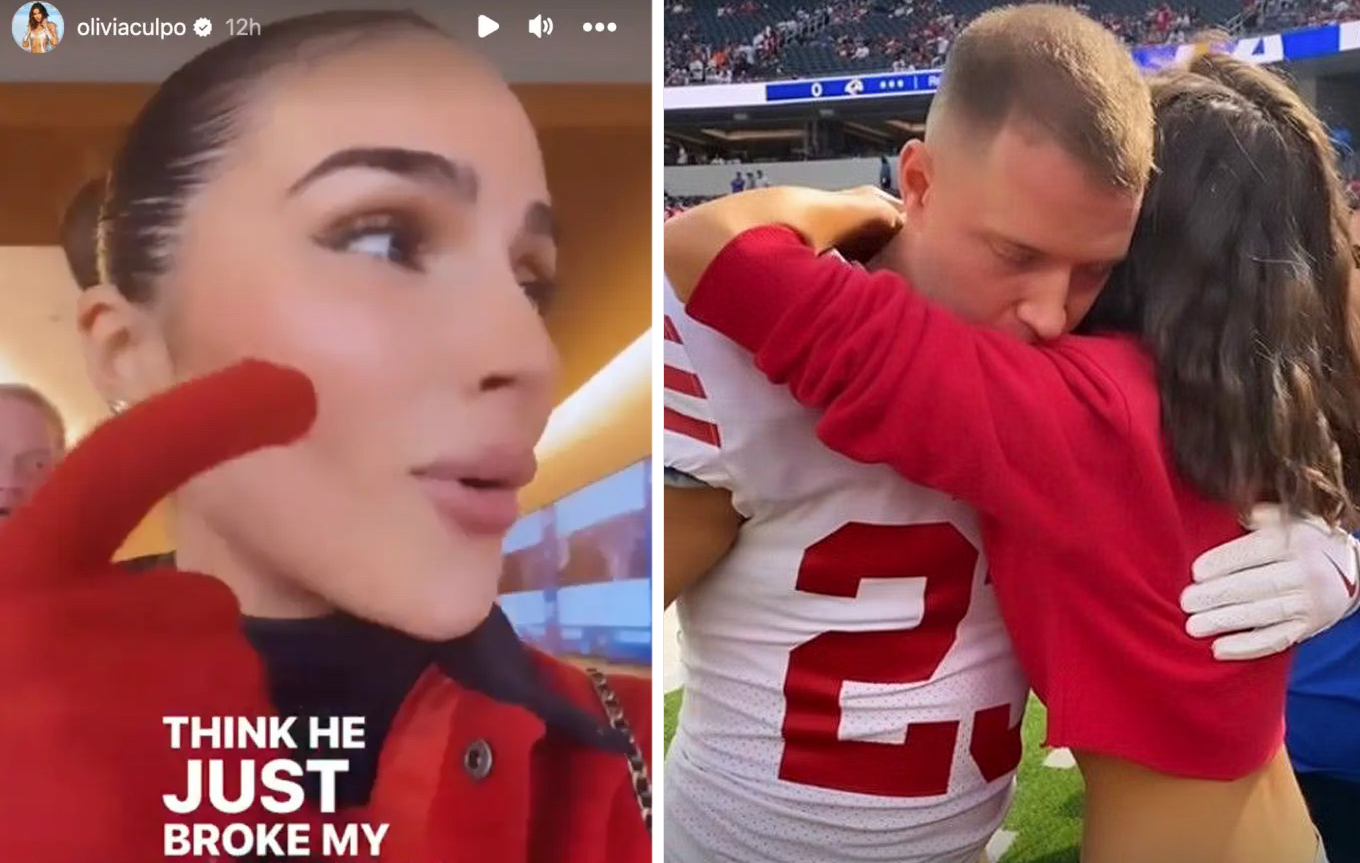 Olivia Culpo: I Think Christian McCaffrey's Helmet Broke My Jaw | OutKick