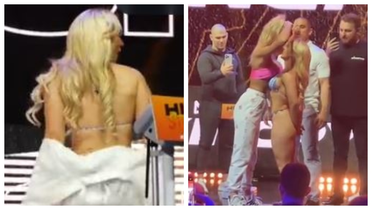 OnlyFans Boxer Elle Brooke Wears A Bikini During Weigh-Ins, Tries To Kiss  Her Opponent During Faceoff | OutKick