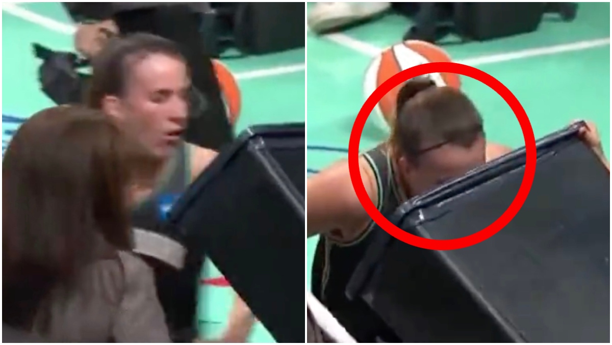 Sabrina Ionescu Throws Up During WNBA Finals VIDEO outkick