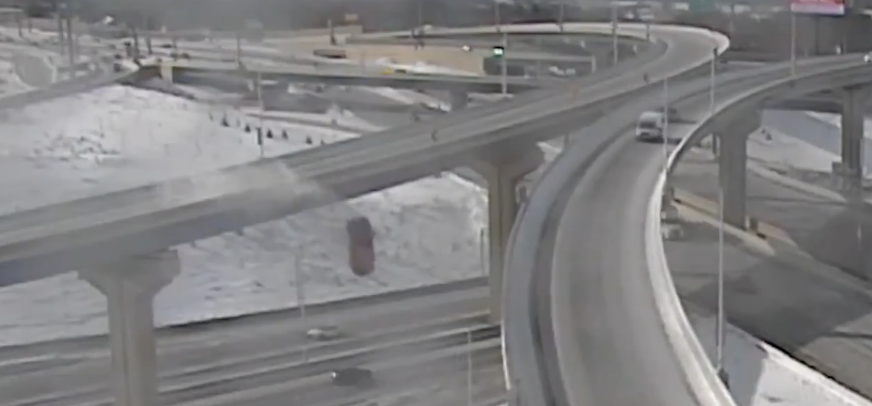 Off Ramp Crash Video: Driver Skids Off Ramp, Falls 70 Feet, Survives | OutKick