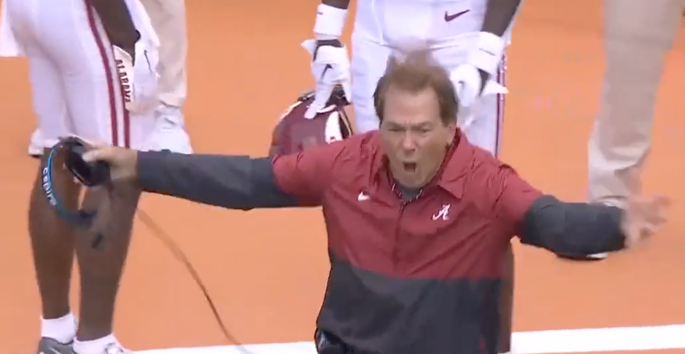 Nick Saban Has Major Meltdown On Alabama Sideline Outkick