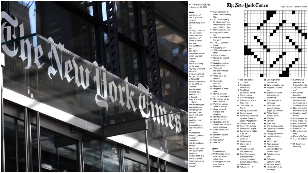 NYT Puts Out Swastika Shaped Crossword On First Night Of Hanukkah