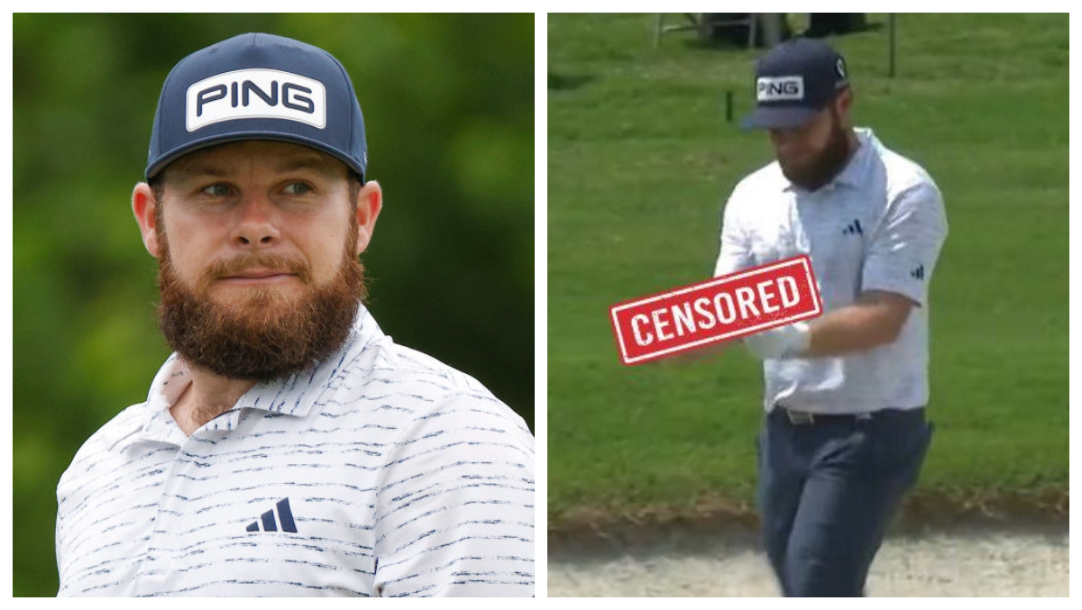 Tyrell Hatton Rage Angry Tyrell Hatton Flips Double Birds At A Sand Trap During Byron ...
