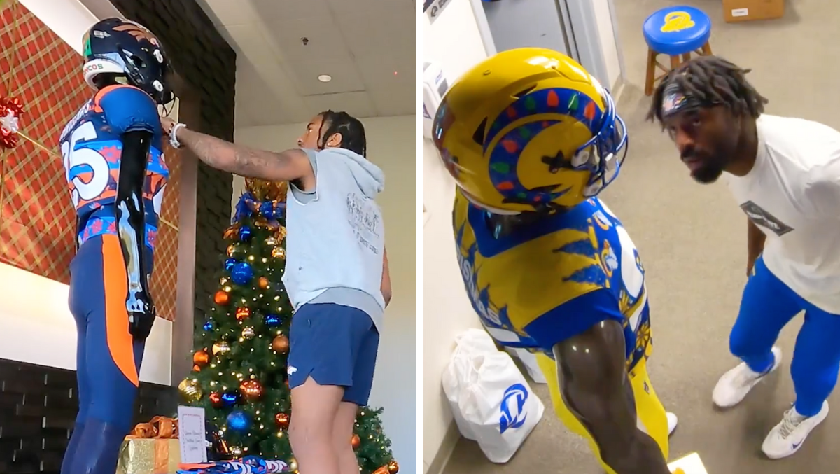 Rams, Broncos Pranked With Ugly Christmas Uniforms | OutKick