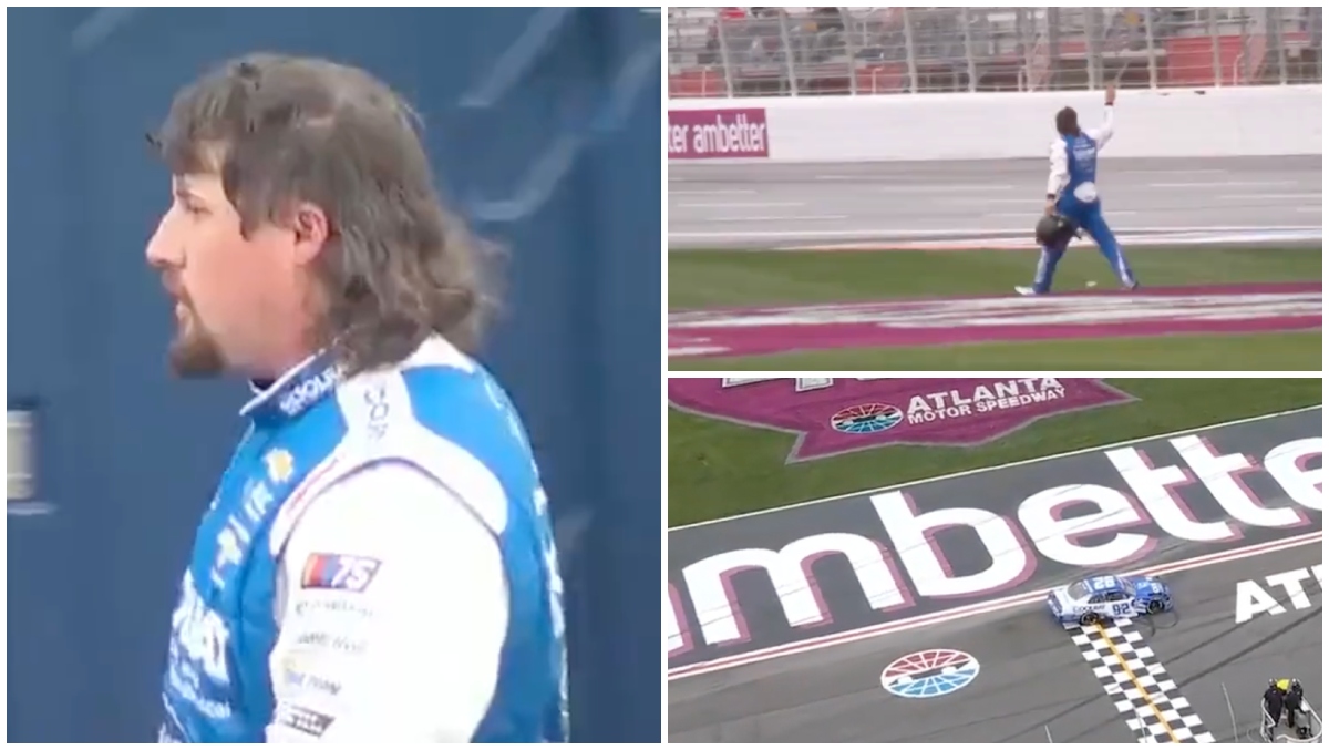 NASCAR Driver Josh Williams And His Mullet Leave Race On Their Terms