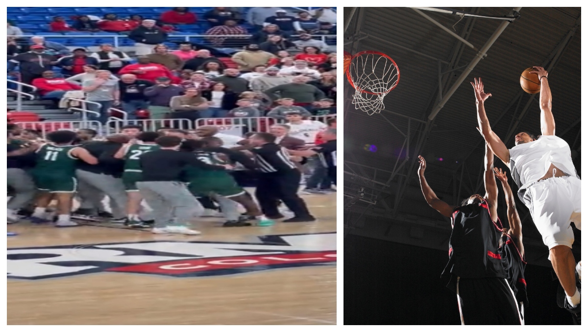 There Was An AllOut Brawl During This D1 Basketball Game Leading To 17