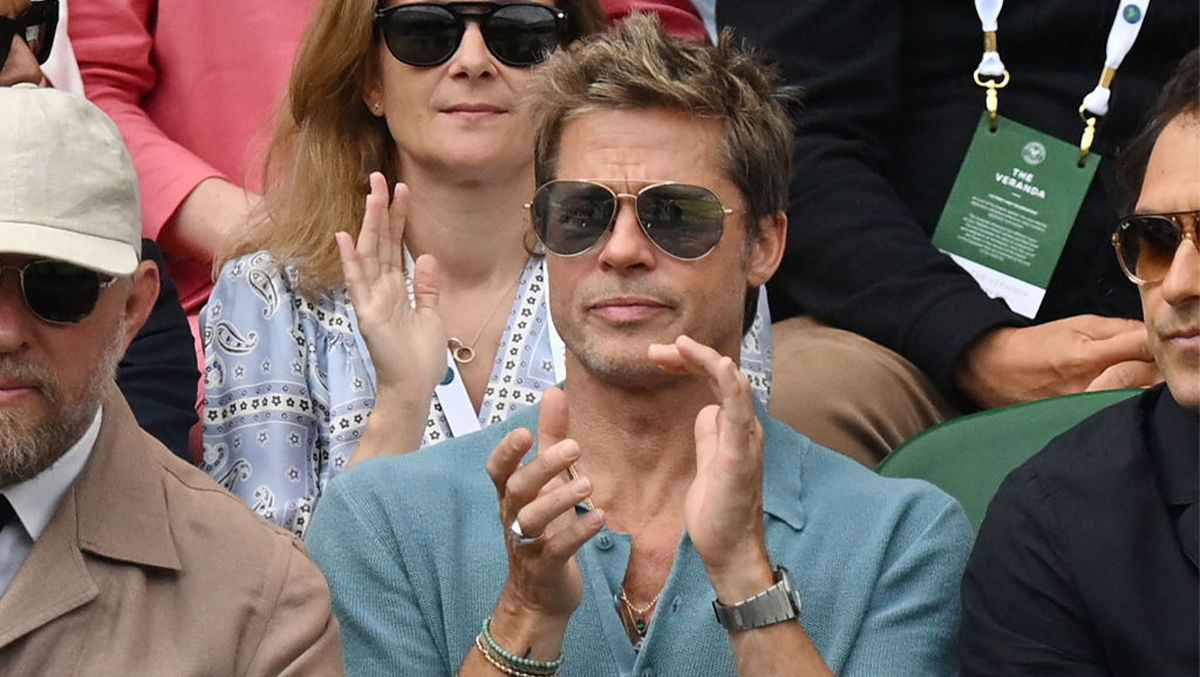 Brad Pitt's Agelessness On Display With 39-Year Gap At Wimbledon Final ...