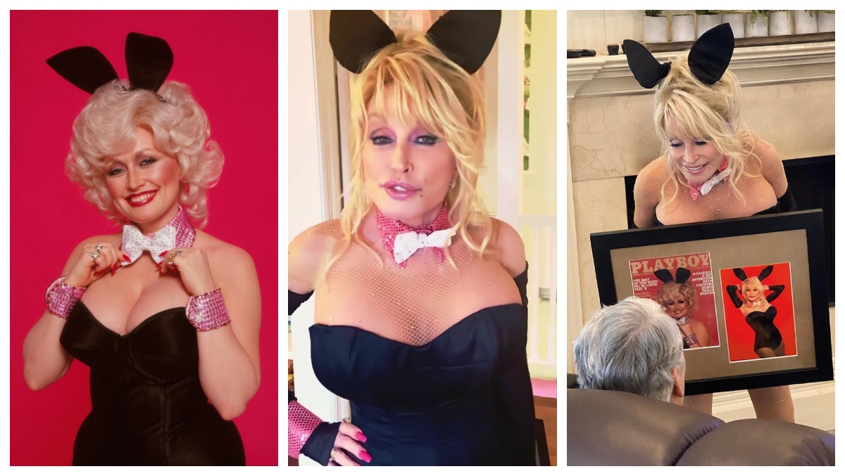 77-Year-Old Dolly Parton Wears Famous Playboy Bunny Outfit | OutKick