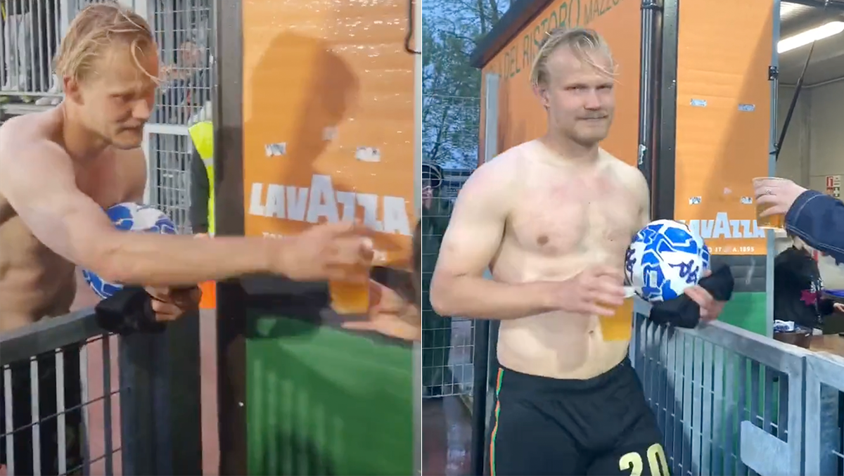 Star Of 'Most Fashionable' Soccer Club Drinks Beer On Field To ...