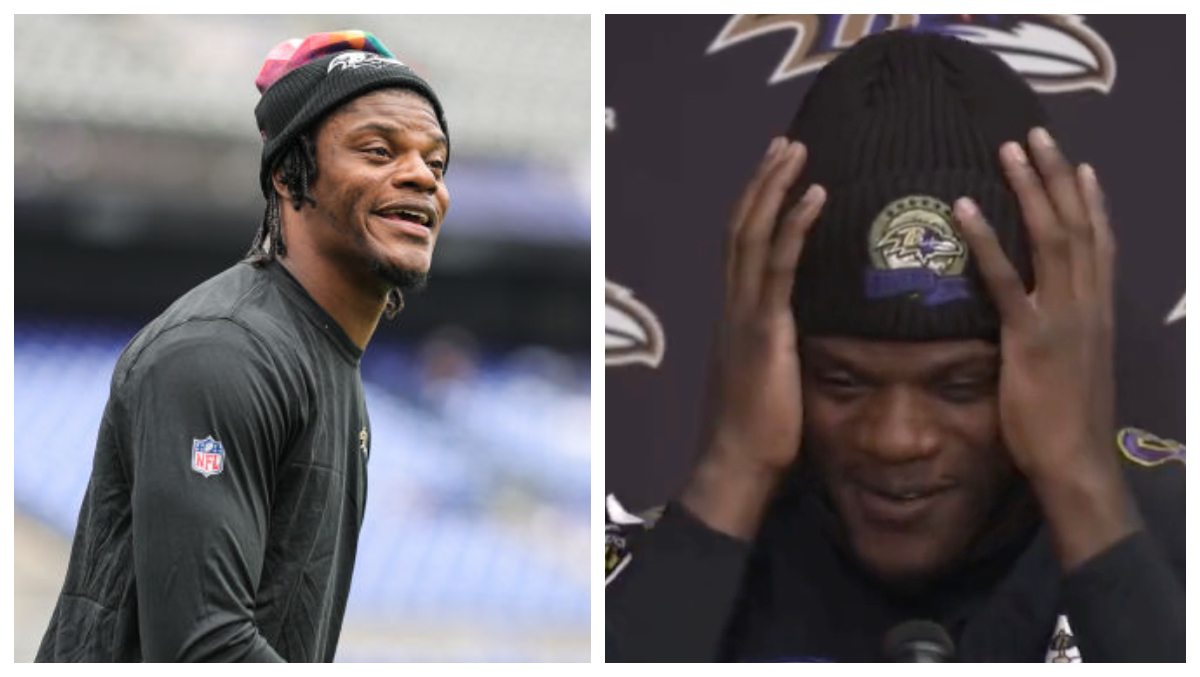 Lamar Jackson Has Hilarious Reaction When Reporter Mentions His Record ...