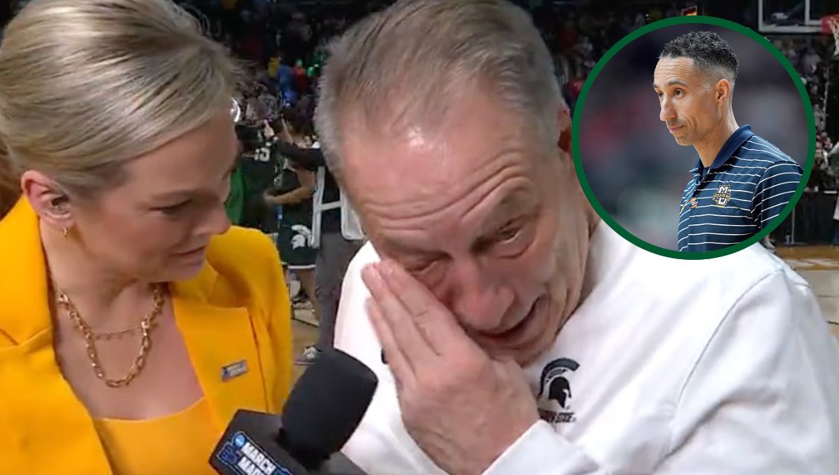 Emotional Tom Izzo Celebrates Michigan State's Win Over Marquette; MSU ...