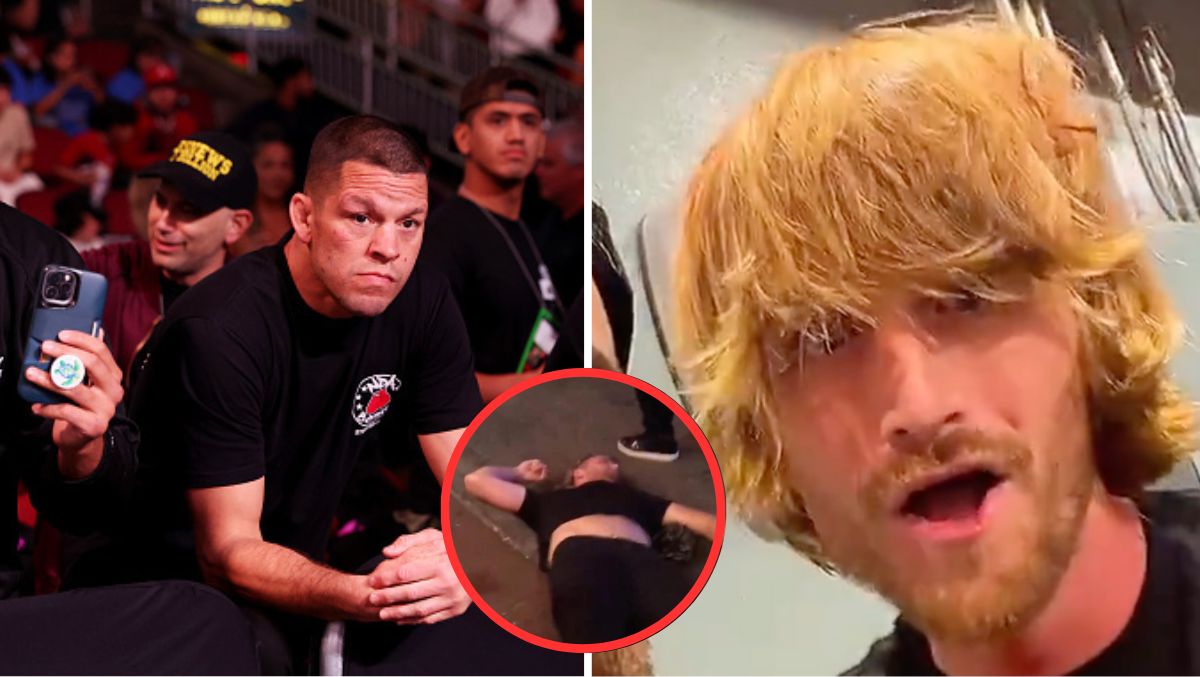 Nate Diaz Laughs About Choking Logan Paul Lookalike With Brother Jake ...