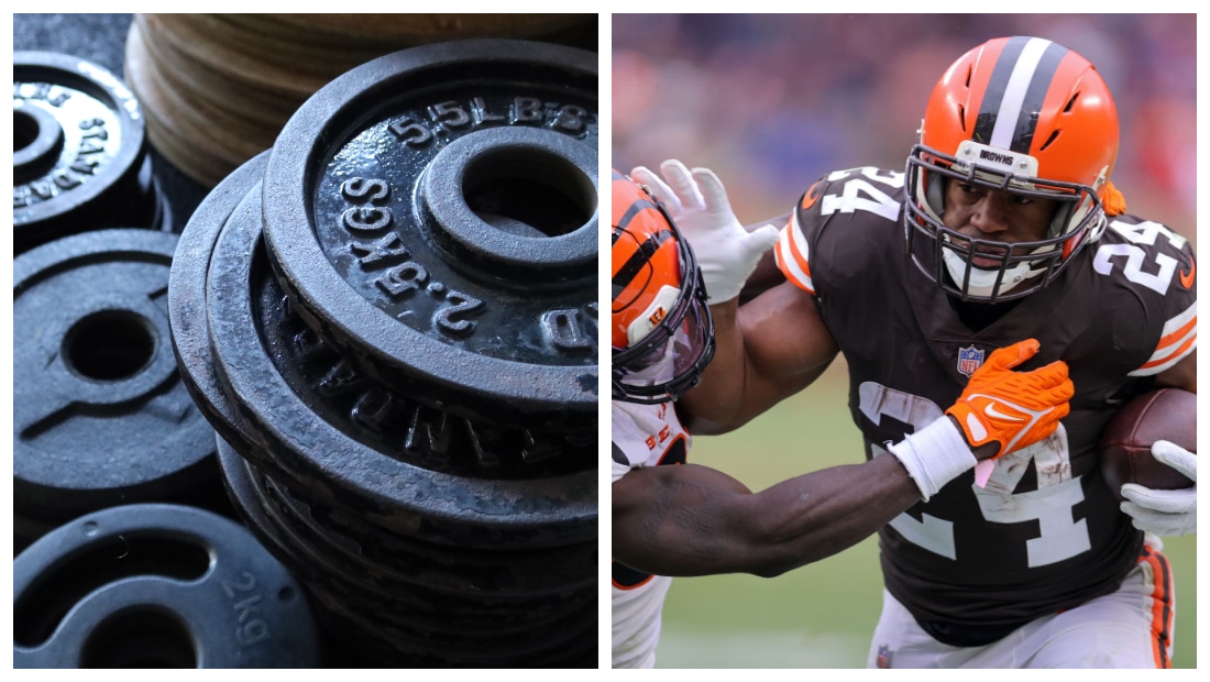 Nick Chubb Keeps Making Weights Look Stupid | OutKick