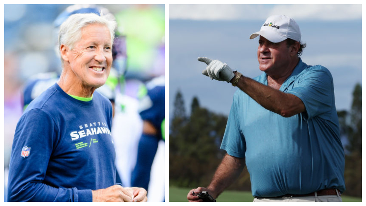 Pete Carroll Throws Passes At Seahawks - Pete Carroll Chris Berman 