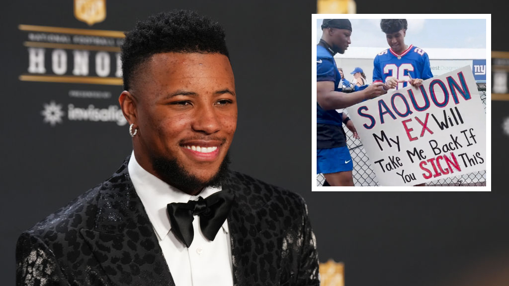 Saquon Barkley Helps New York Giants Fan Try To Win Back Ex-Girlfriend ...