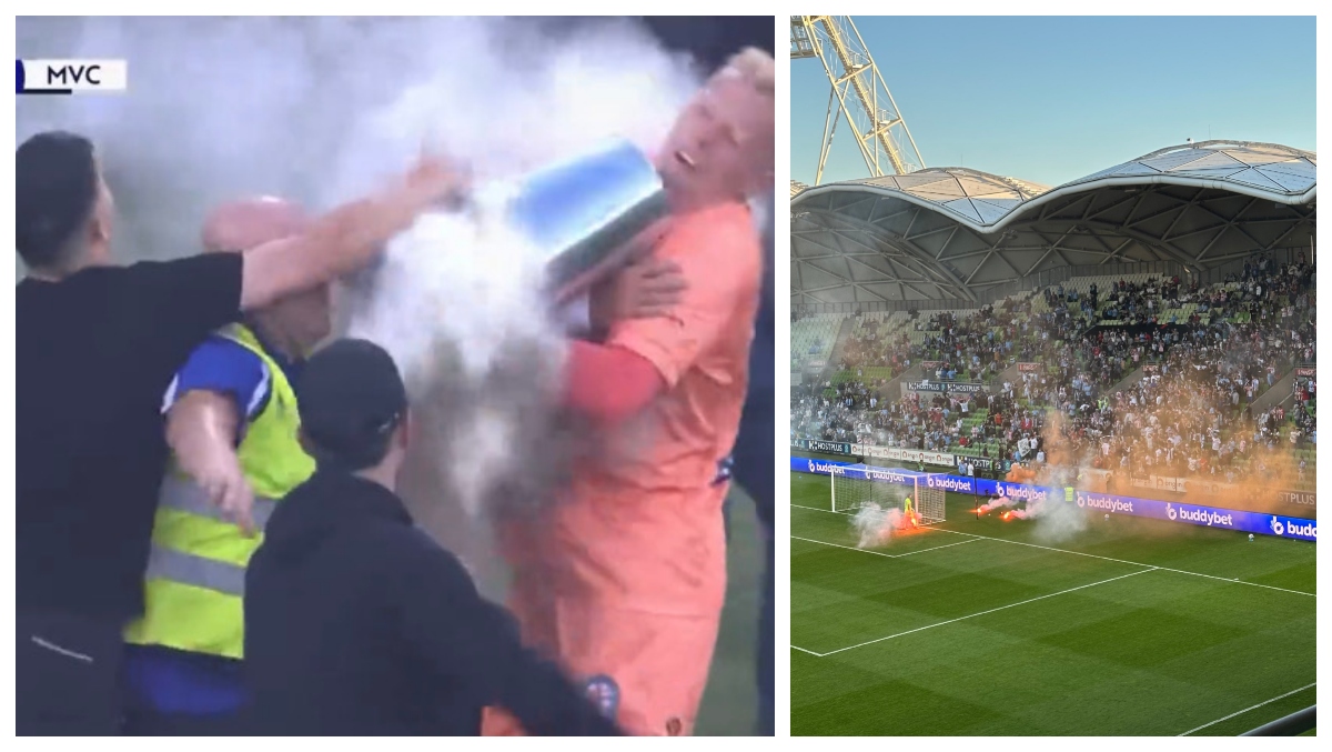 Fans Storm Field With Flares, Attack Goalie During Soccer Match VIDEO OutKick