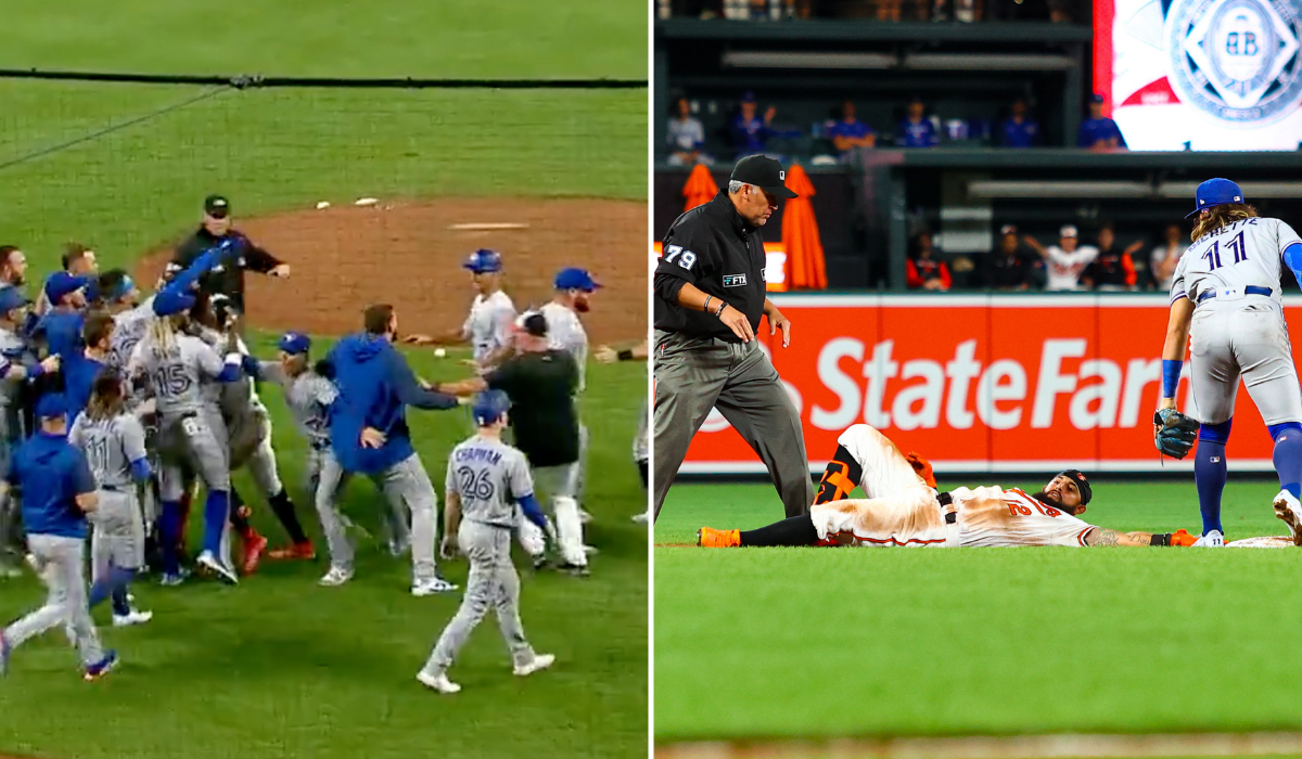 Benches Clear At OriolesBlue Jays; Rougned Odor Pulls Off Insane Slide