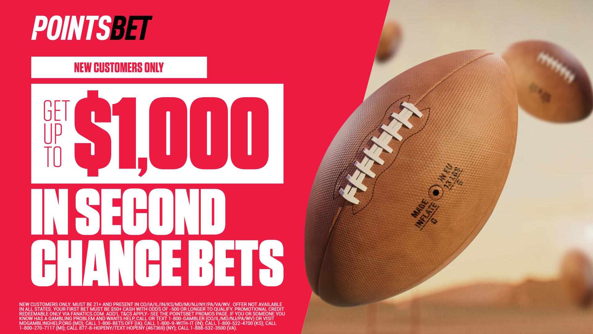 PointsBet Get up to 1000 in Second Chance Bets OutKick