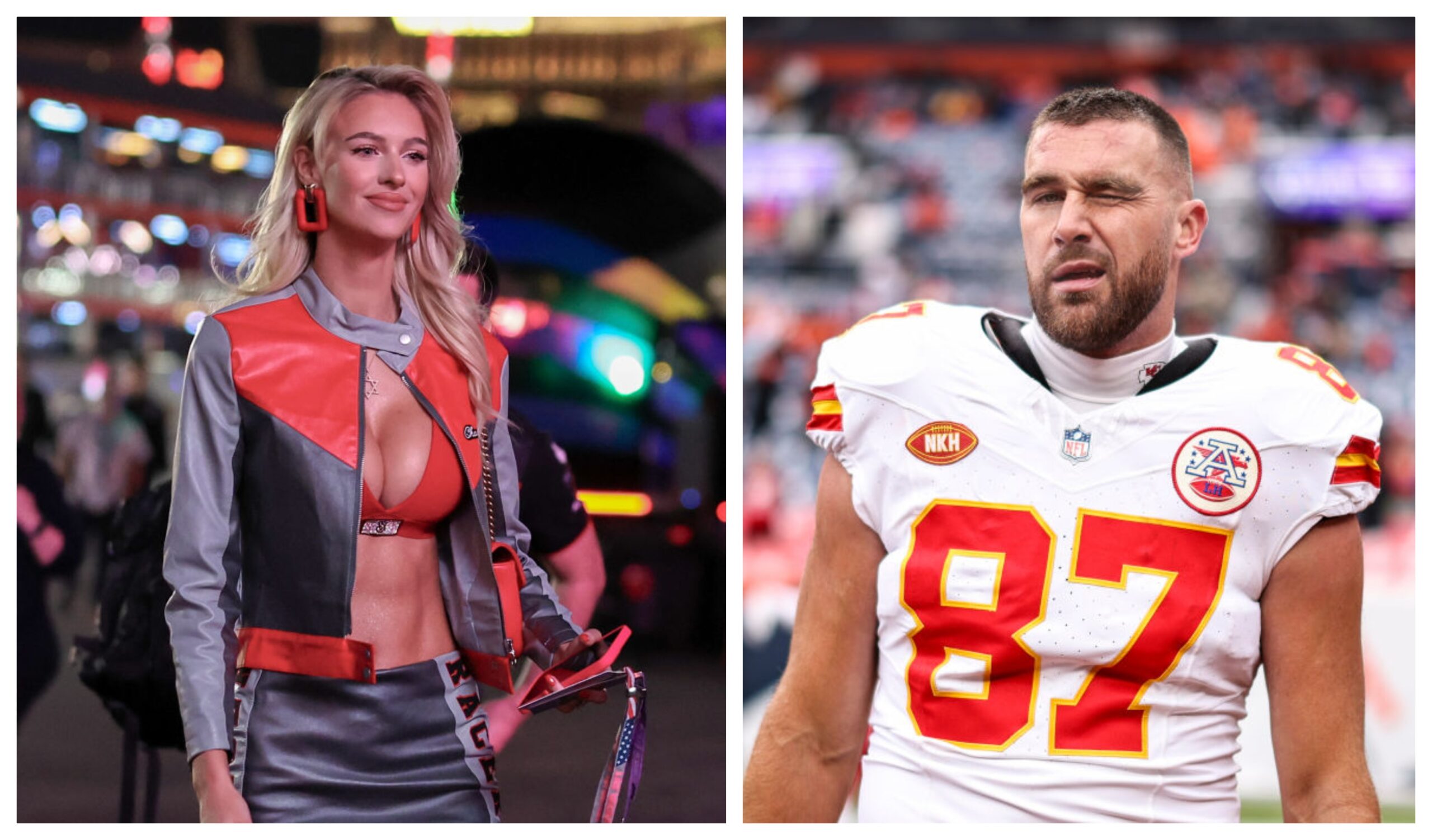 Veronika Rajek Shoots Shot With Travis Kelce As Taylor Swift Tours ...