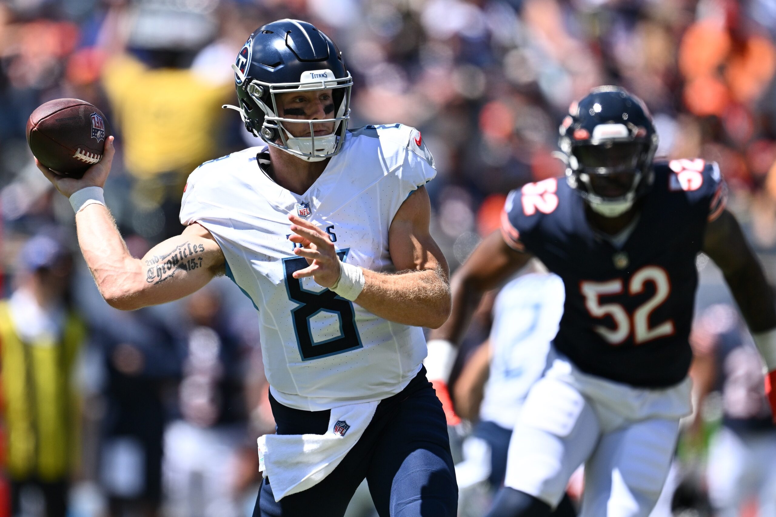 Titans QB Will Levis Throws Terrible Pick To Cap Off Loss To Bear