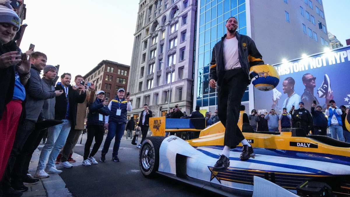 Tyrese Halliburton Shows Up To NBA All-Star Weekend In An IndyCar | OutKick