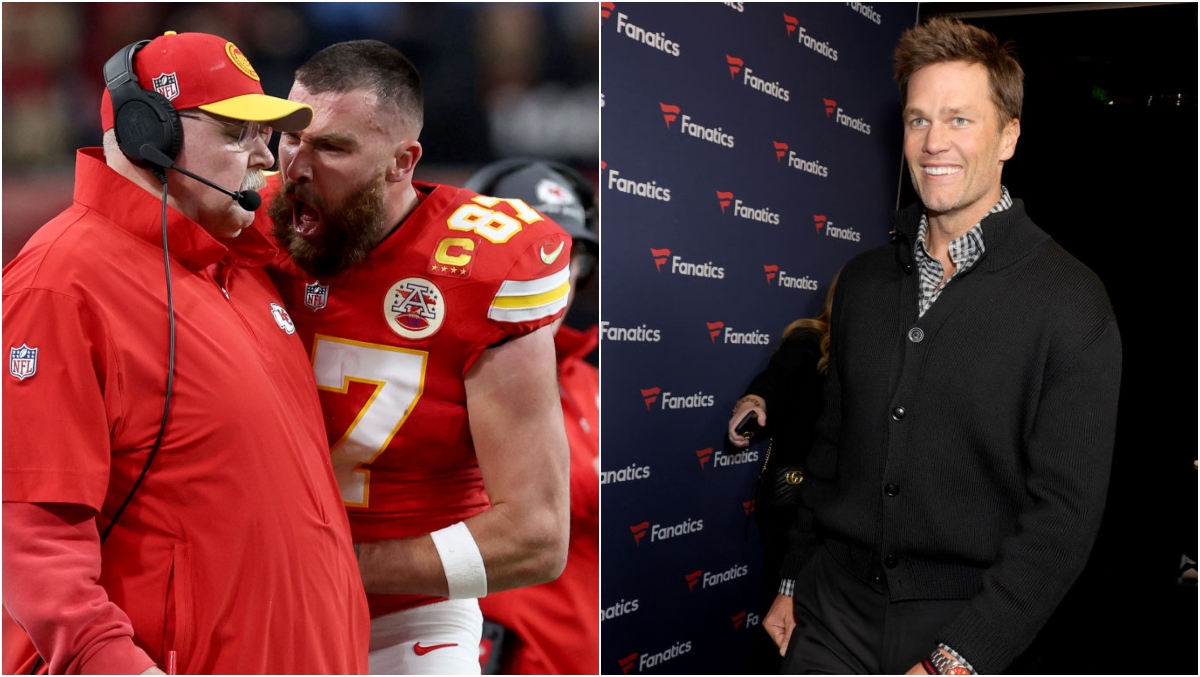 Tom Brady Gives His Take On Travis Kelce, Andy Reid Sideline Kerfuffle | OutKick