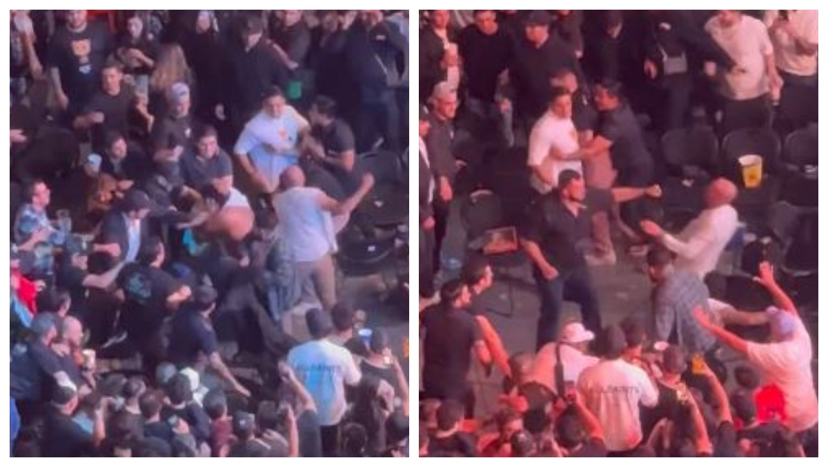 Fan Drops Two Guys During Wild Brawl In The Stands At UFC Fight OutKick