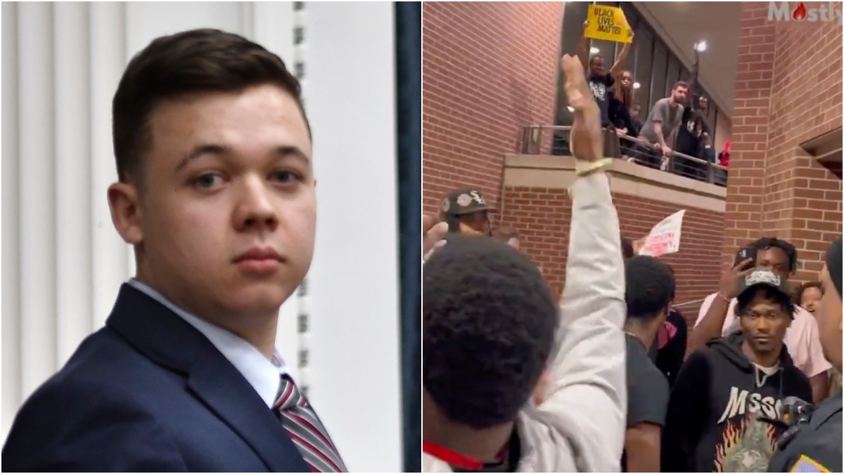 Angry Mob Chases Down Kyle Rittenhouse Supporters: VIDEO