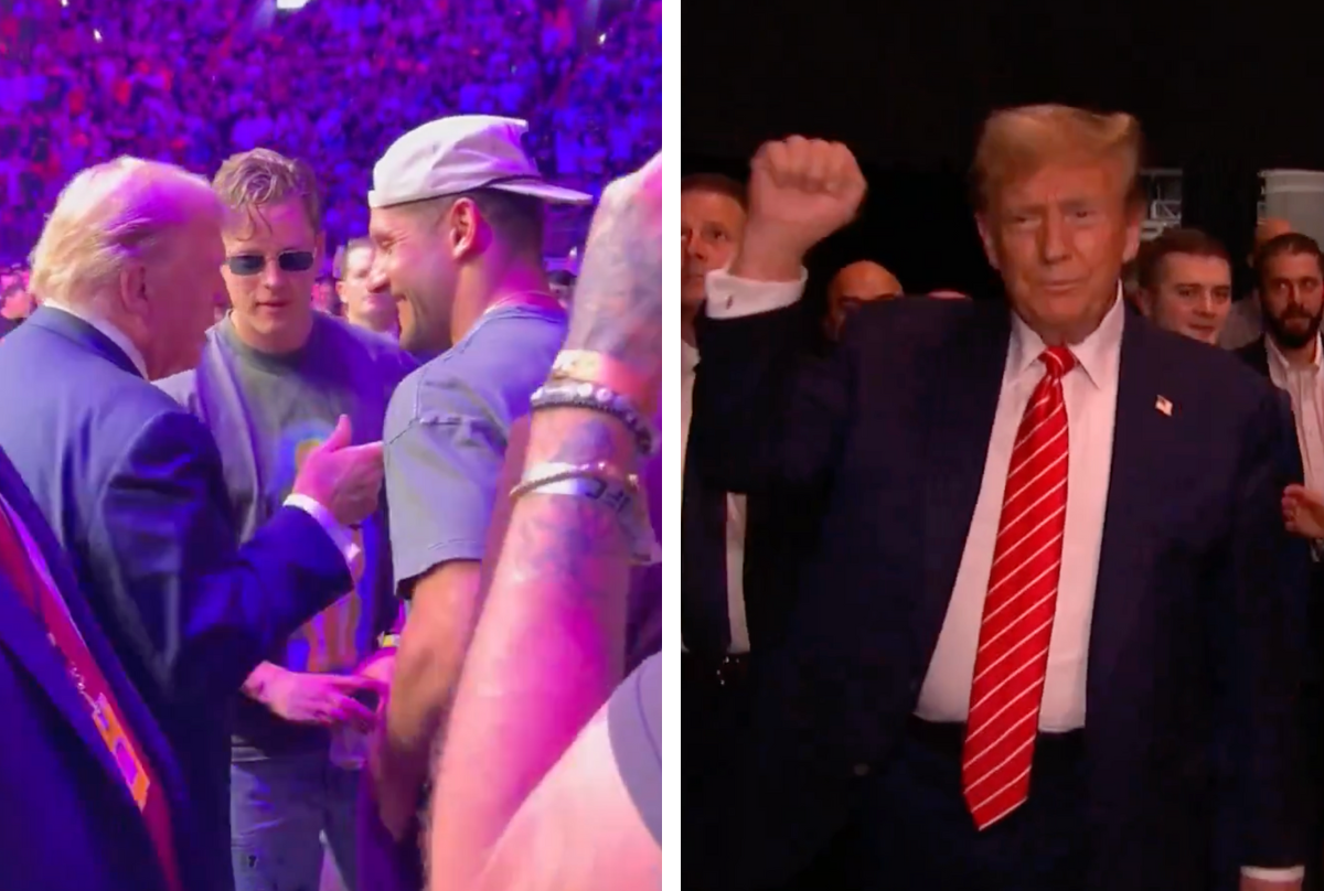 Social Media Reacts To Trump At UFC 299; Trump Links Up With NFL Stars ...