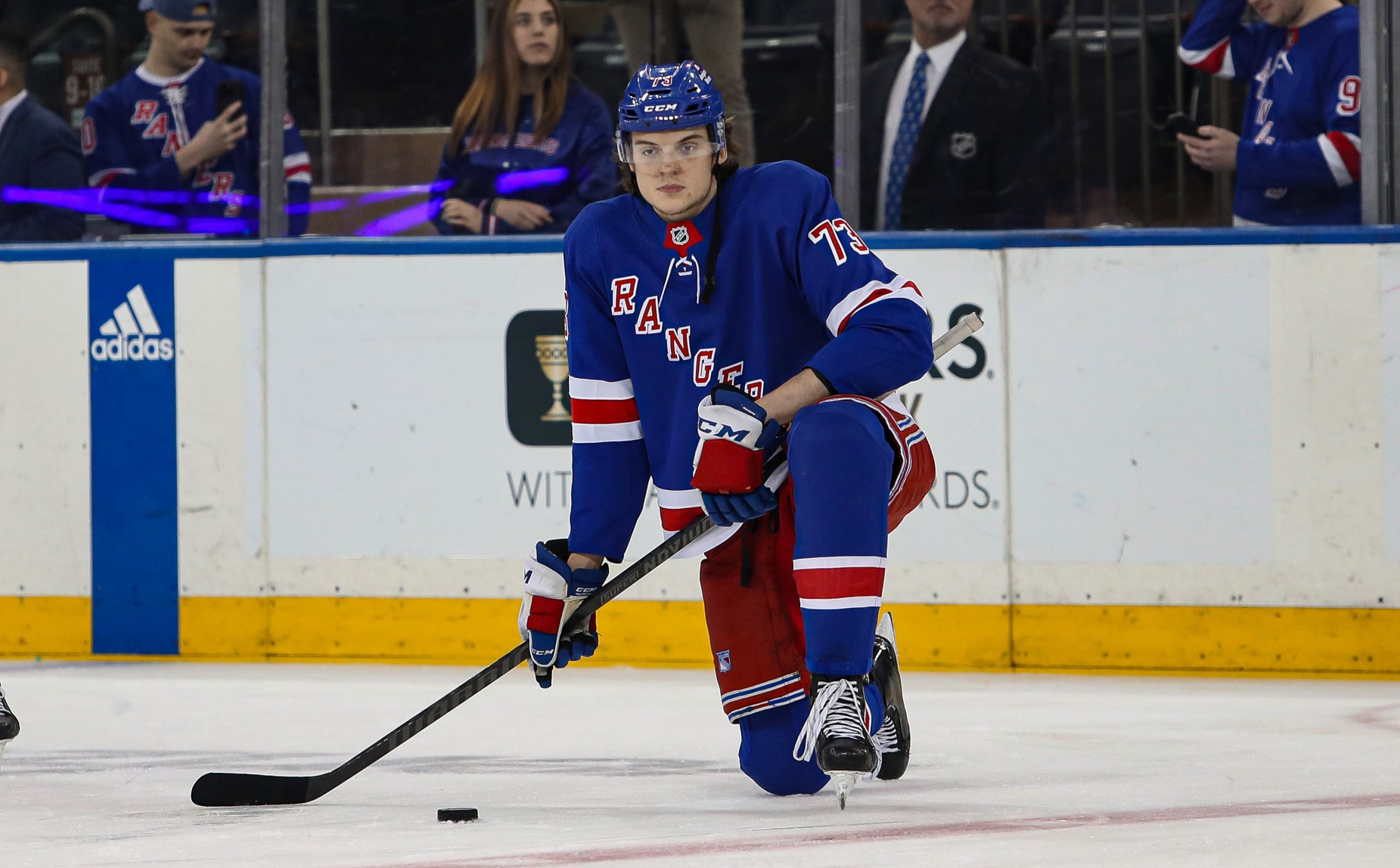 Human Wrecking Ball Matt Rempe Scores The New York Rangers' First Goal ...